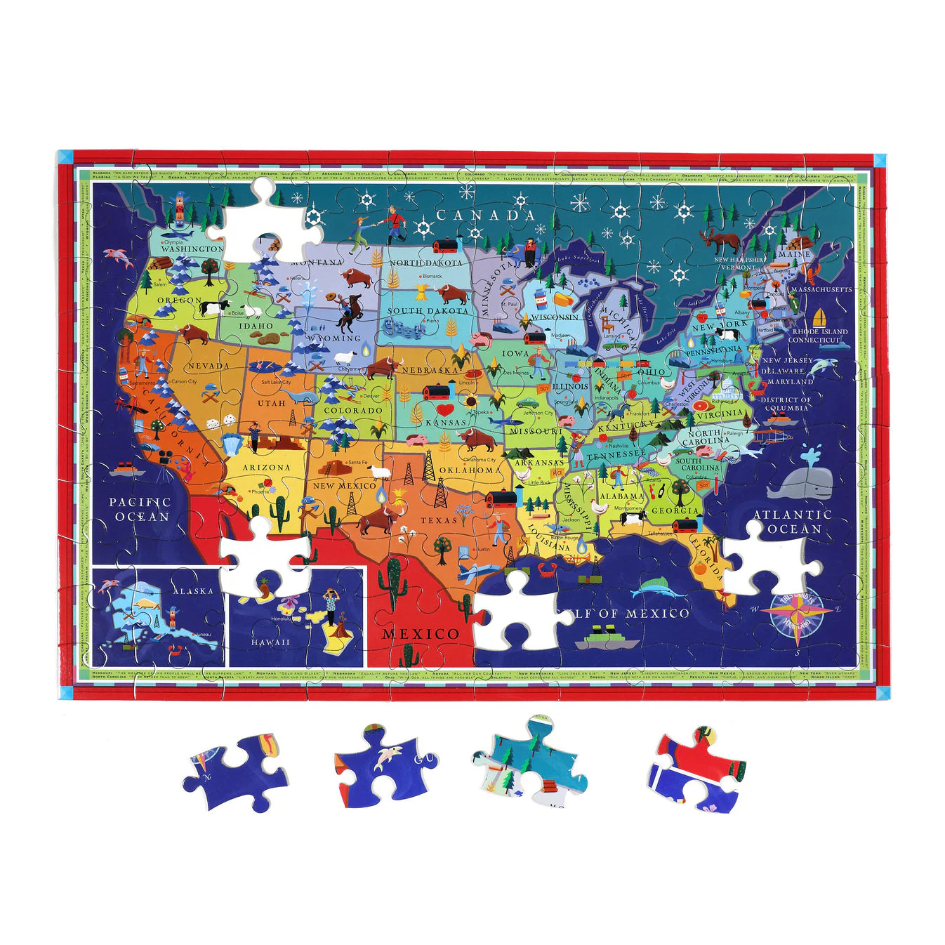 100 Piece Puzzle - This Land is Your Land by Eeboo - Image 4