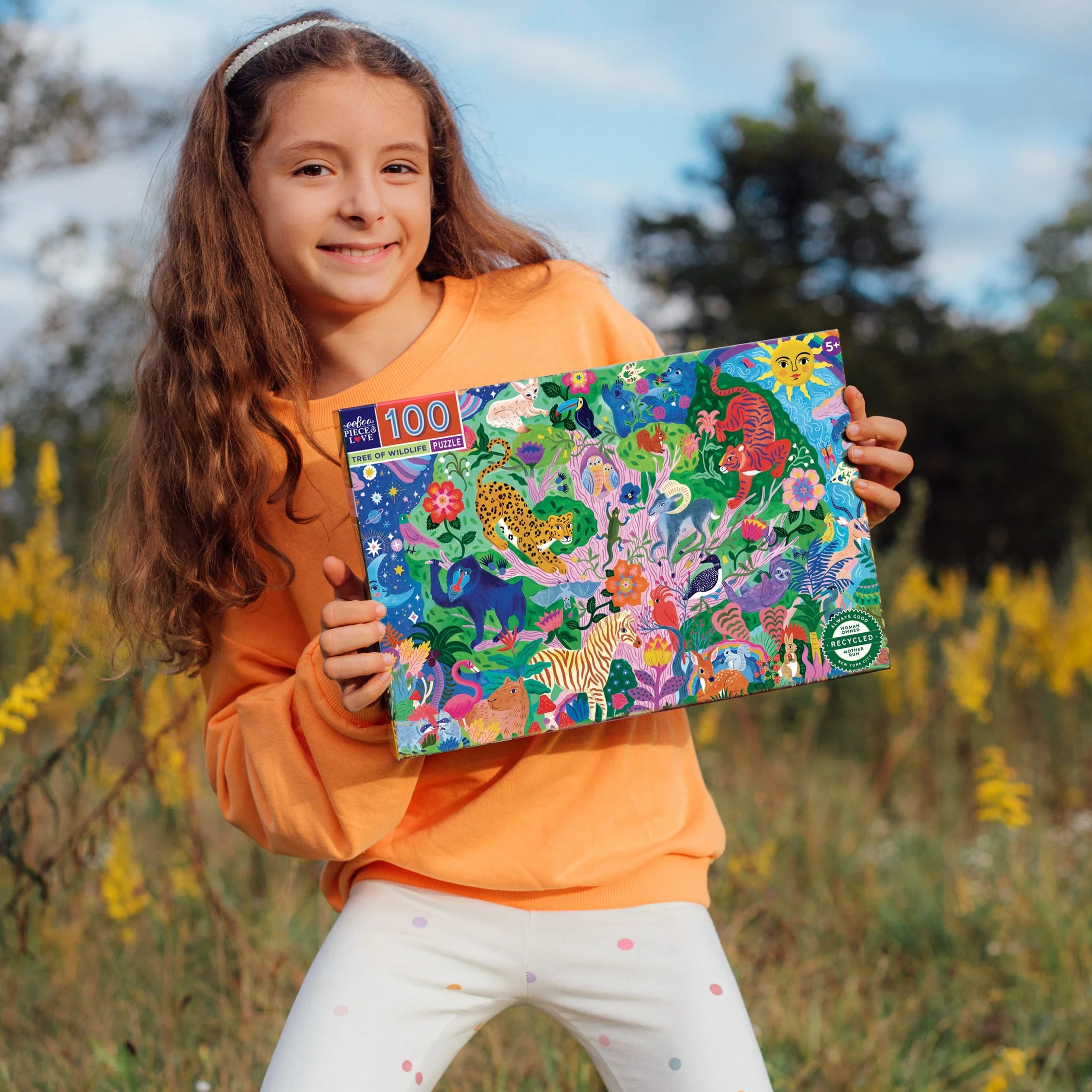 100 Piece Puzzle - Tree of Wildlife by Eeboo - Image 3