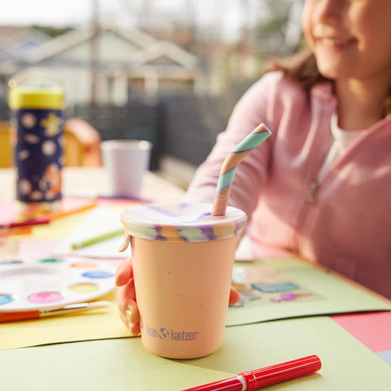 10oz Stainless Steel Kid's Cup with Straw Lid by Klean Kanteen - Image 5