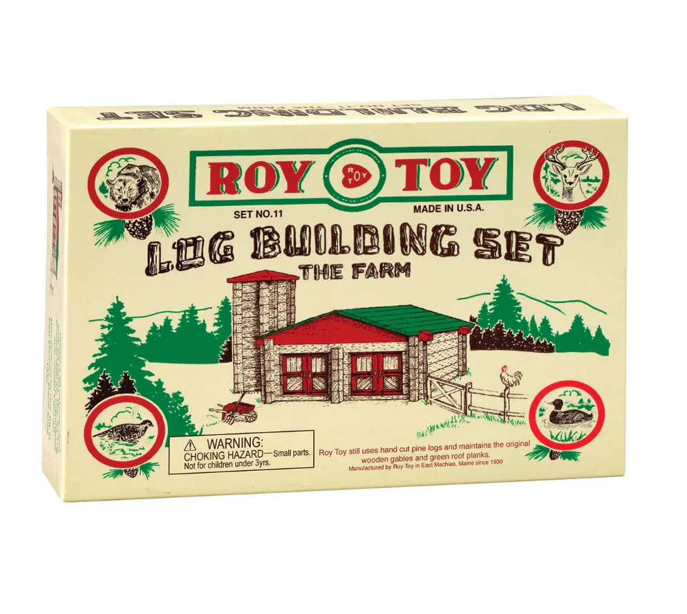 1930's Original Farm Log Building Set by Roy Toy - Image 2