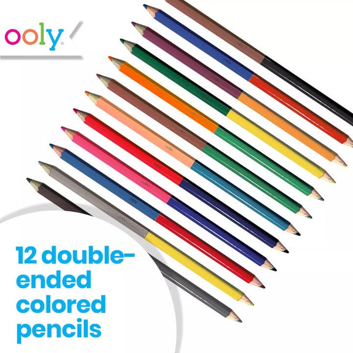 2 of a Kind Double Ended Colored Pencils by OOLY - Image 3