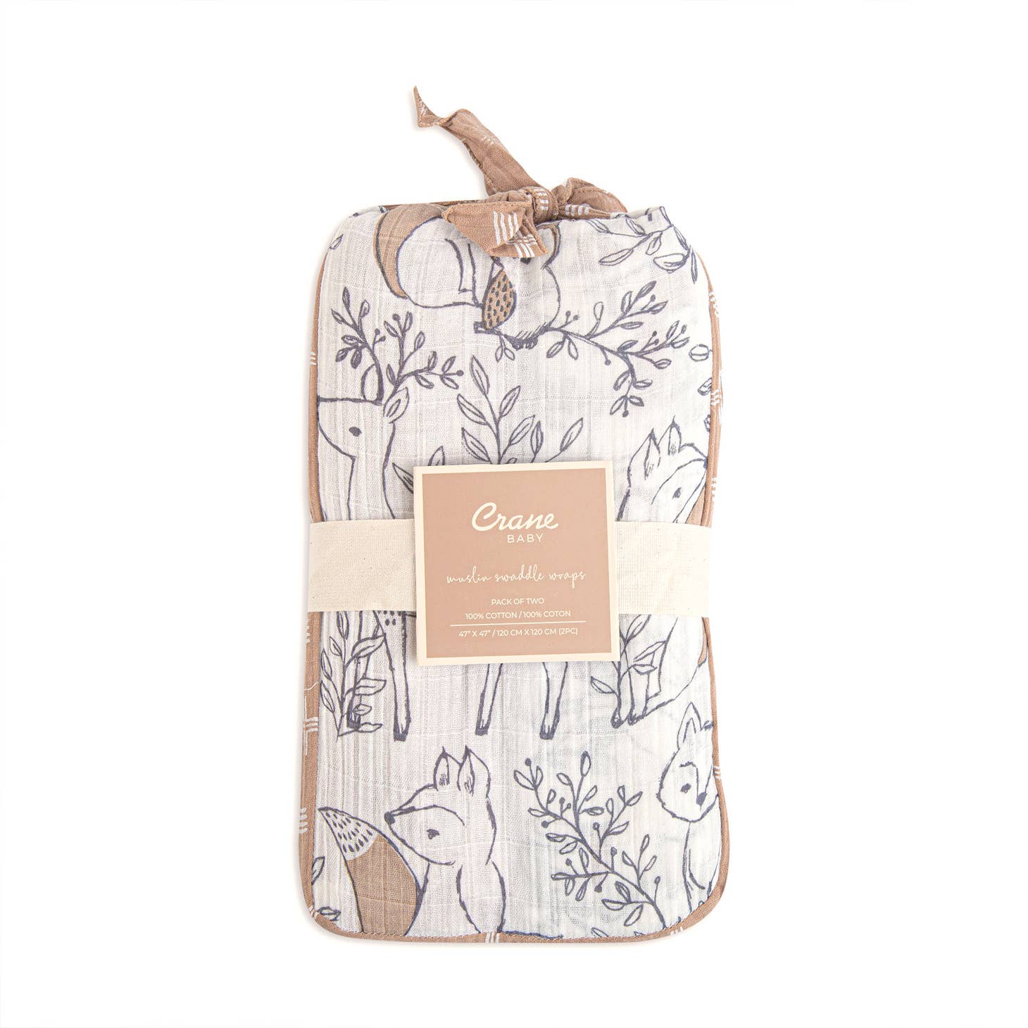 2-Pc. Swaddle Wraps - Ezra by Crane Baby - Image 2