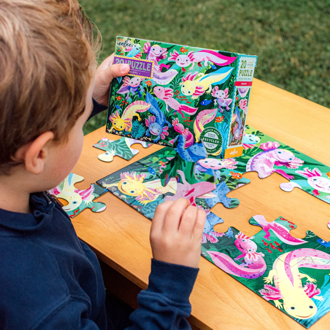 20 Piece Puzzle - Axolotl by Eeboo - Image 2
