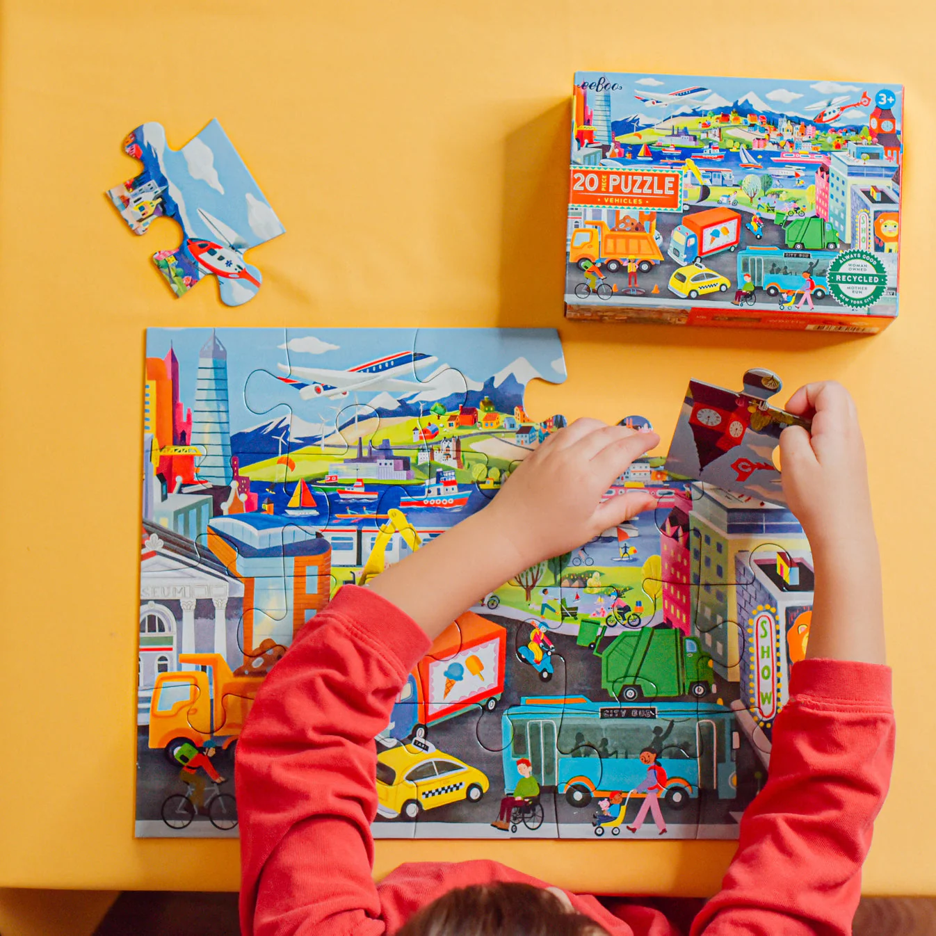 20 Piece Puzzle - Vehicles by Eeboo - Image 2