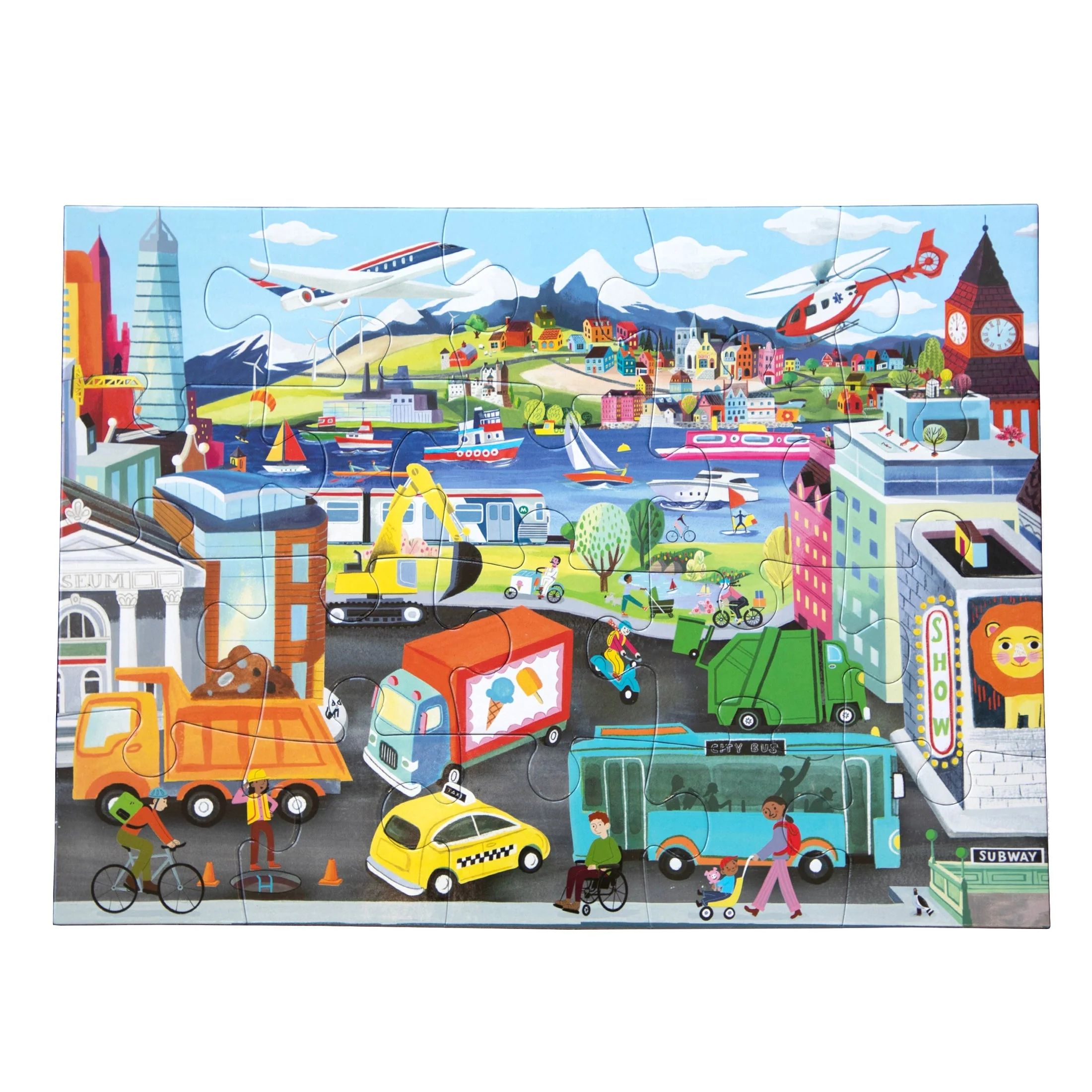 20 Piece Puzzle - Vehicles by Eeboo - Image 4