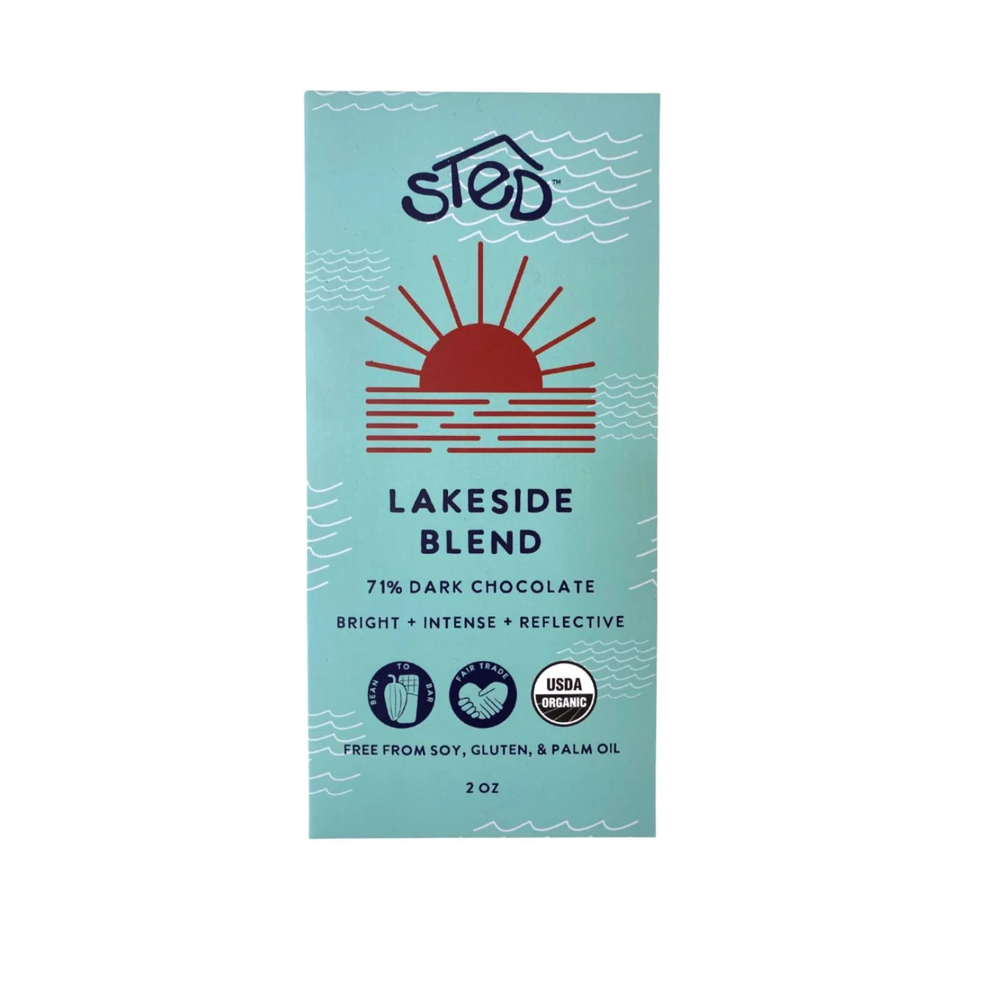 2oz Lakeside Blend Chocolate Bar by Sted Foods