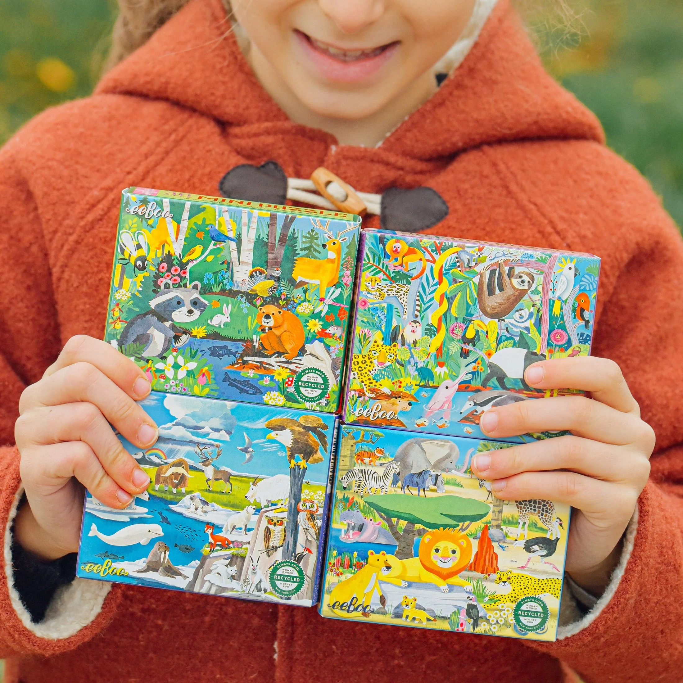 36 Piece Wild Habitats Mini Puzzle by Eeboo - Image 2