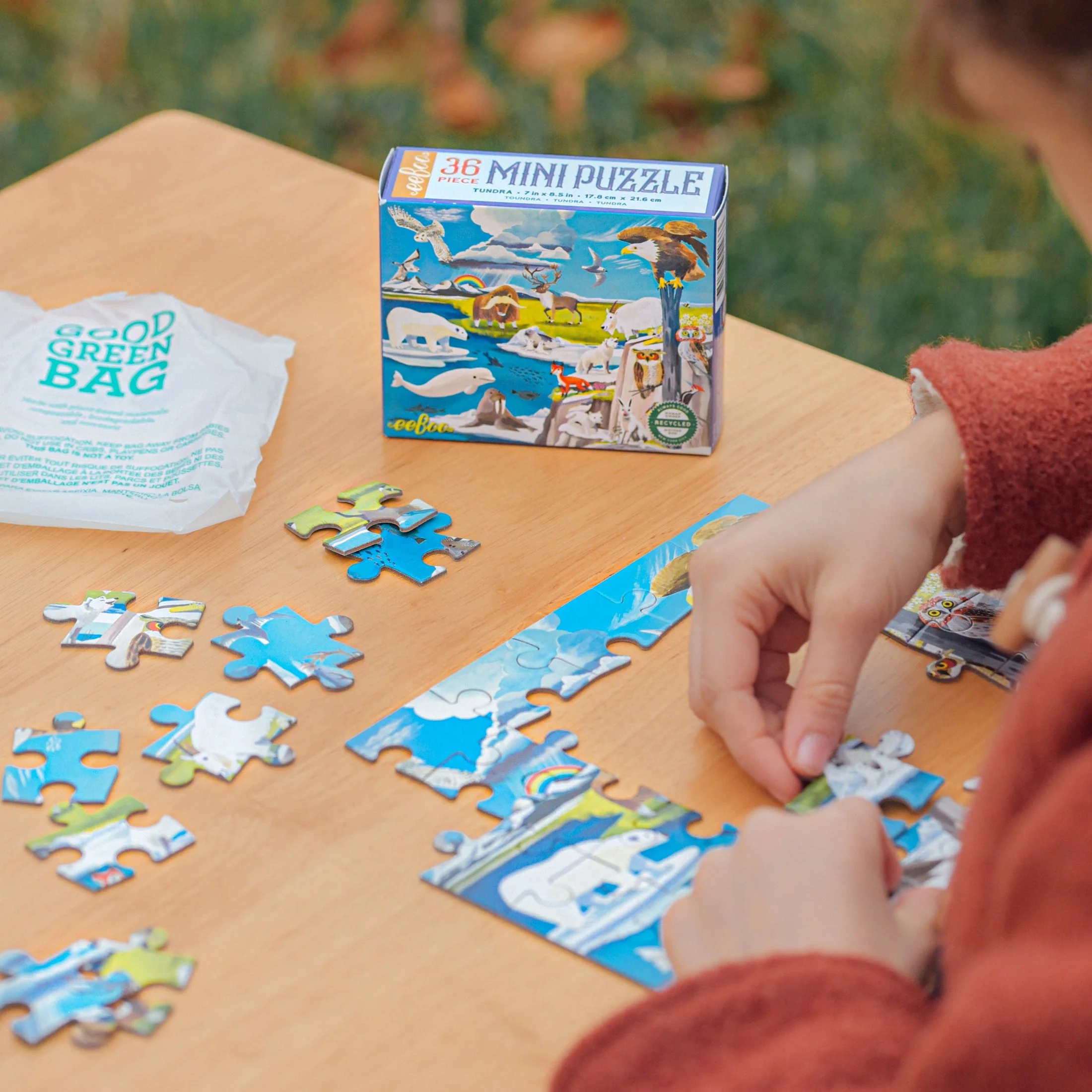 36 Piece Wild Habitats Mini Puzzle by Eeboo - Image 3