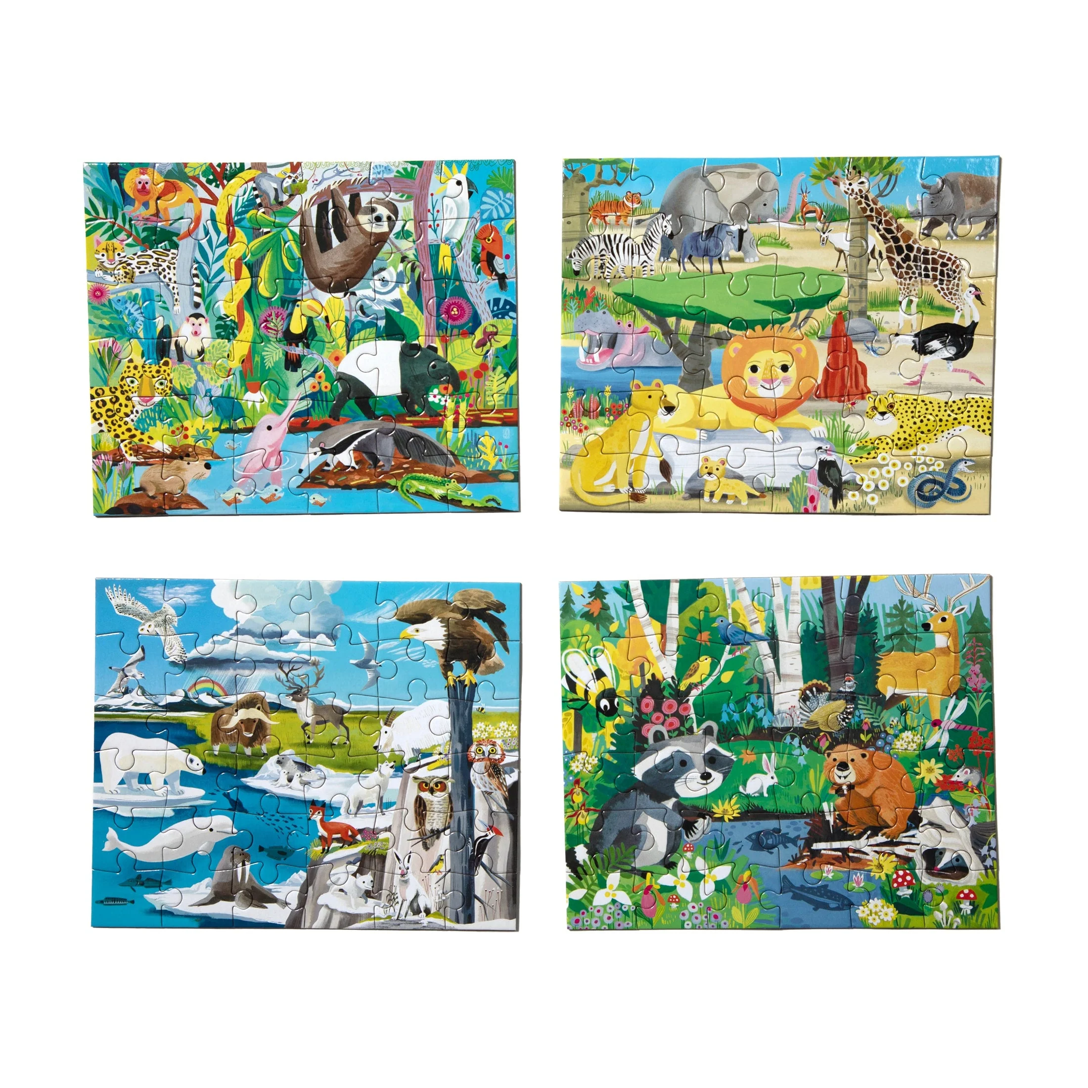 36 Piece Wild Habitats Mini Puzzle by Eeboo - Image 4