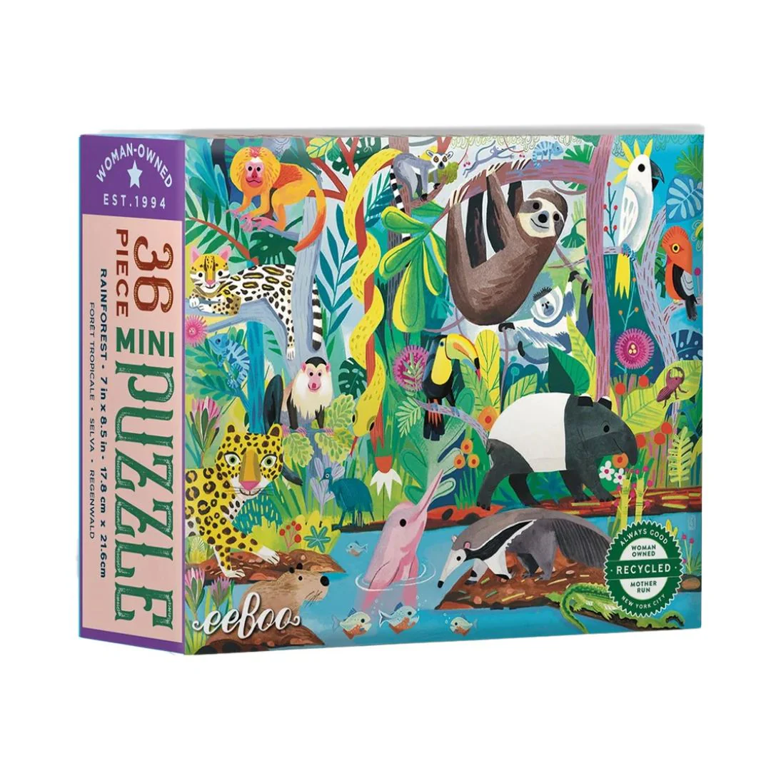 36 Piece Wild Habitats Mini Puzzle by Eeboo - Image 5
