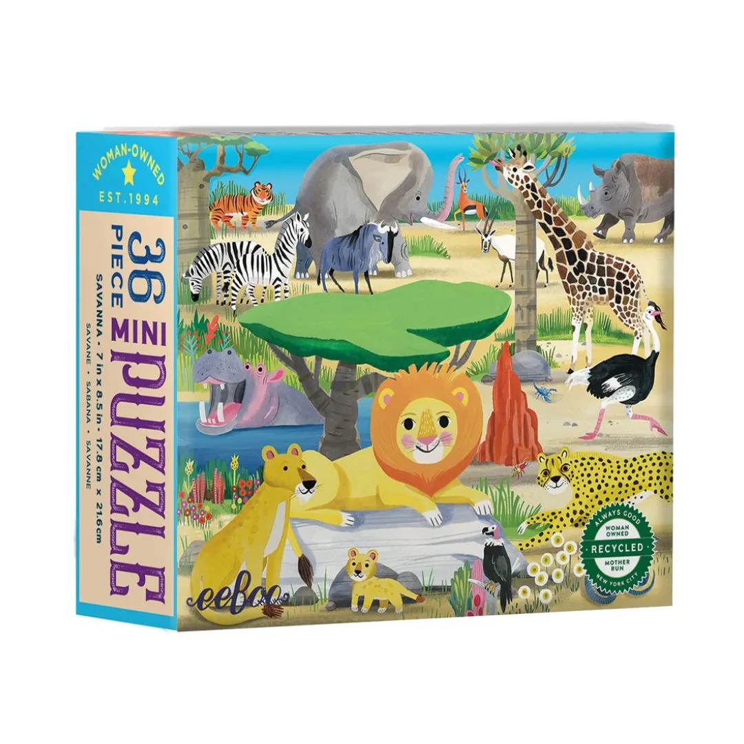36 Piece Wild Habitats Mini Puzzle by Eeboo - Image 6