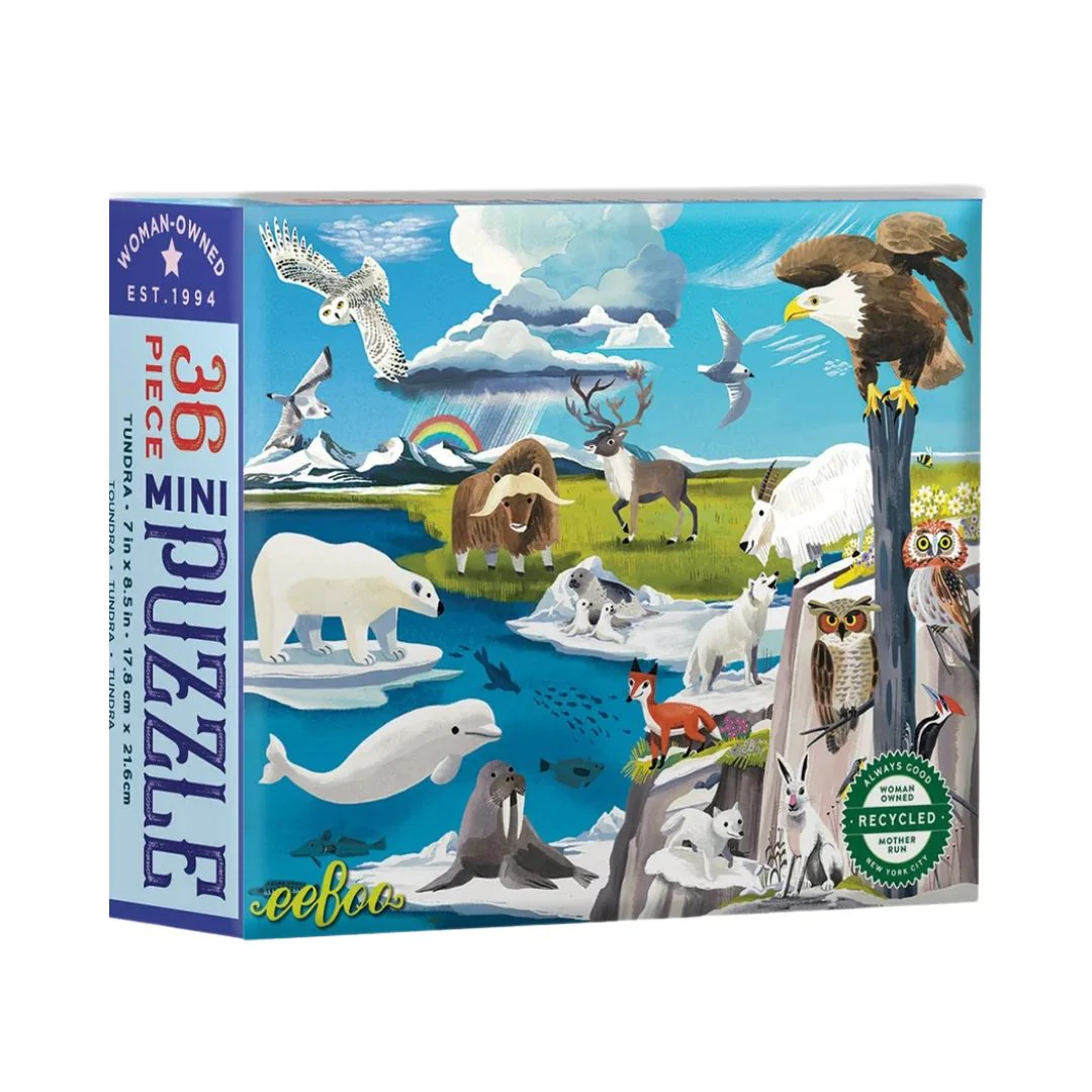 36 Piece Wild Habitats Mini Puzzle by Eeboo - Image 7