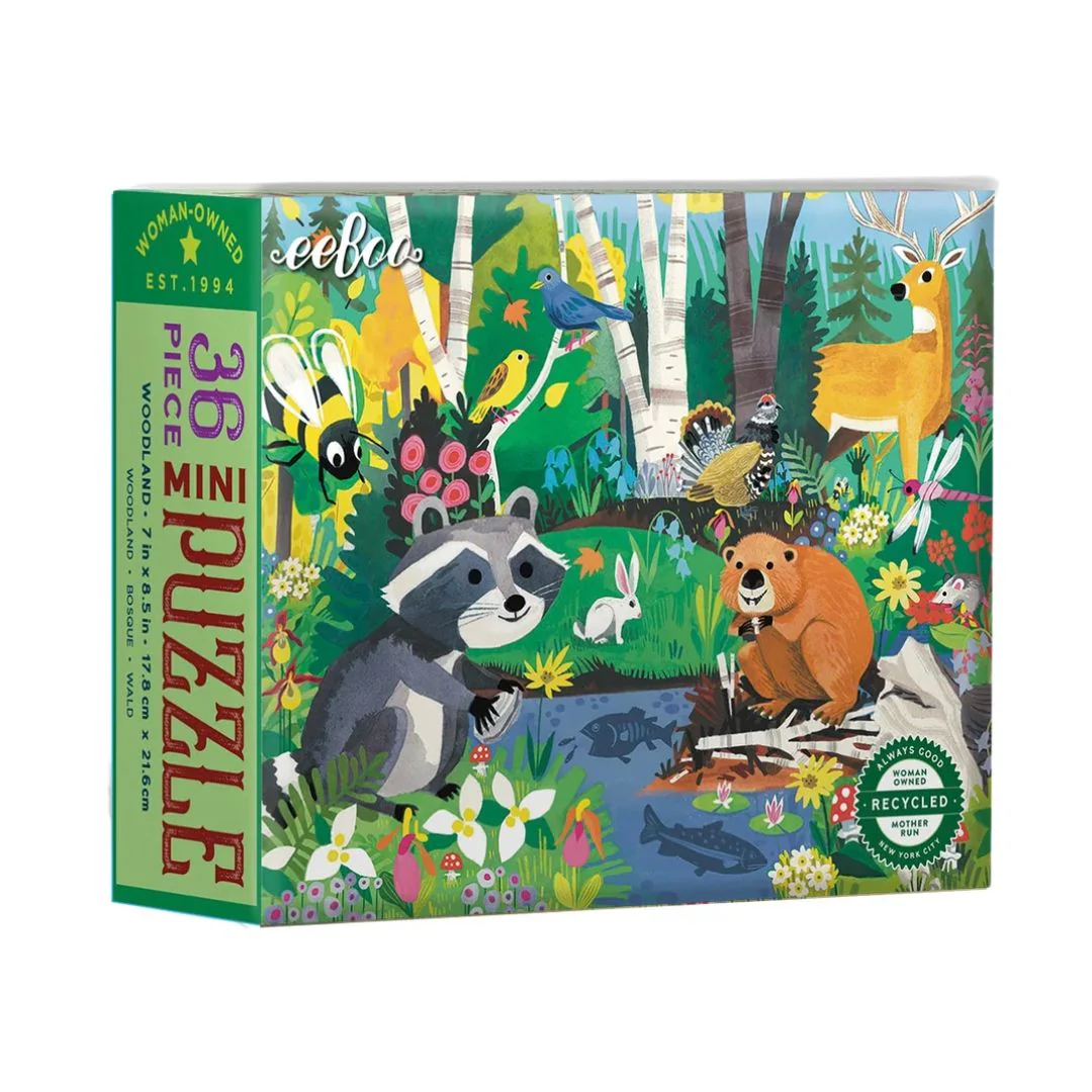 36 Piece Wild Habitats Mini Puzzle by Eeboo - Image 8