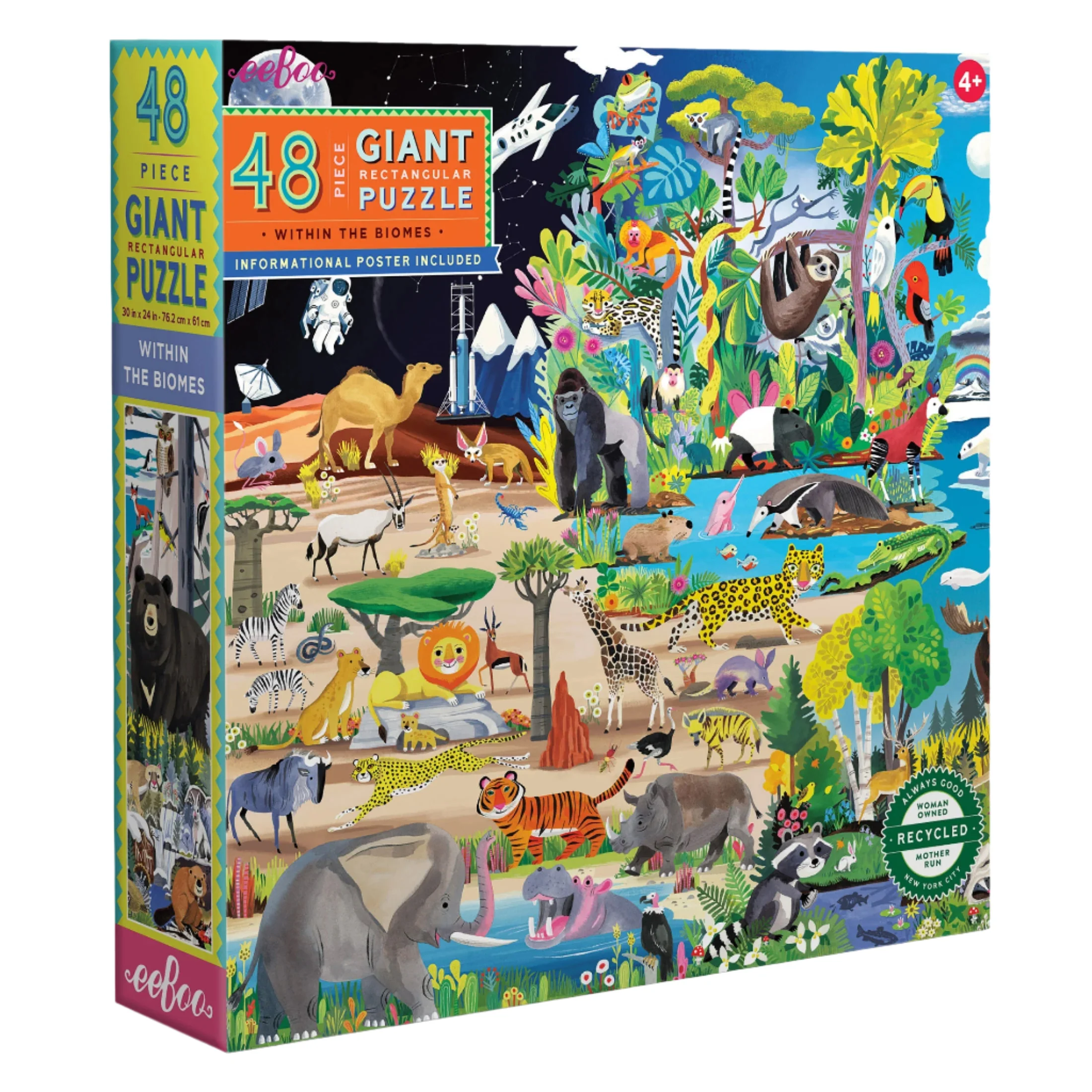 48 Piece Giant Puzzle - Within the Biome by Eeboo
