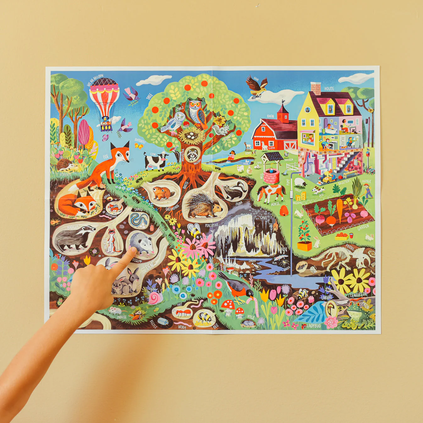 48 Piece Giant Puzzle - Within the Country by Eeboo - Image 3