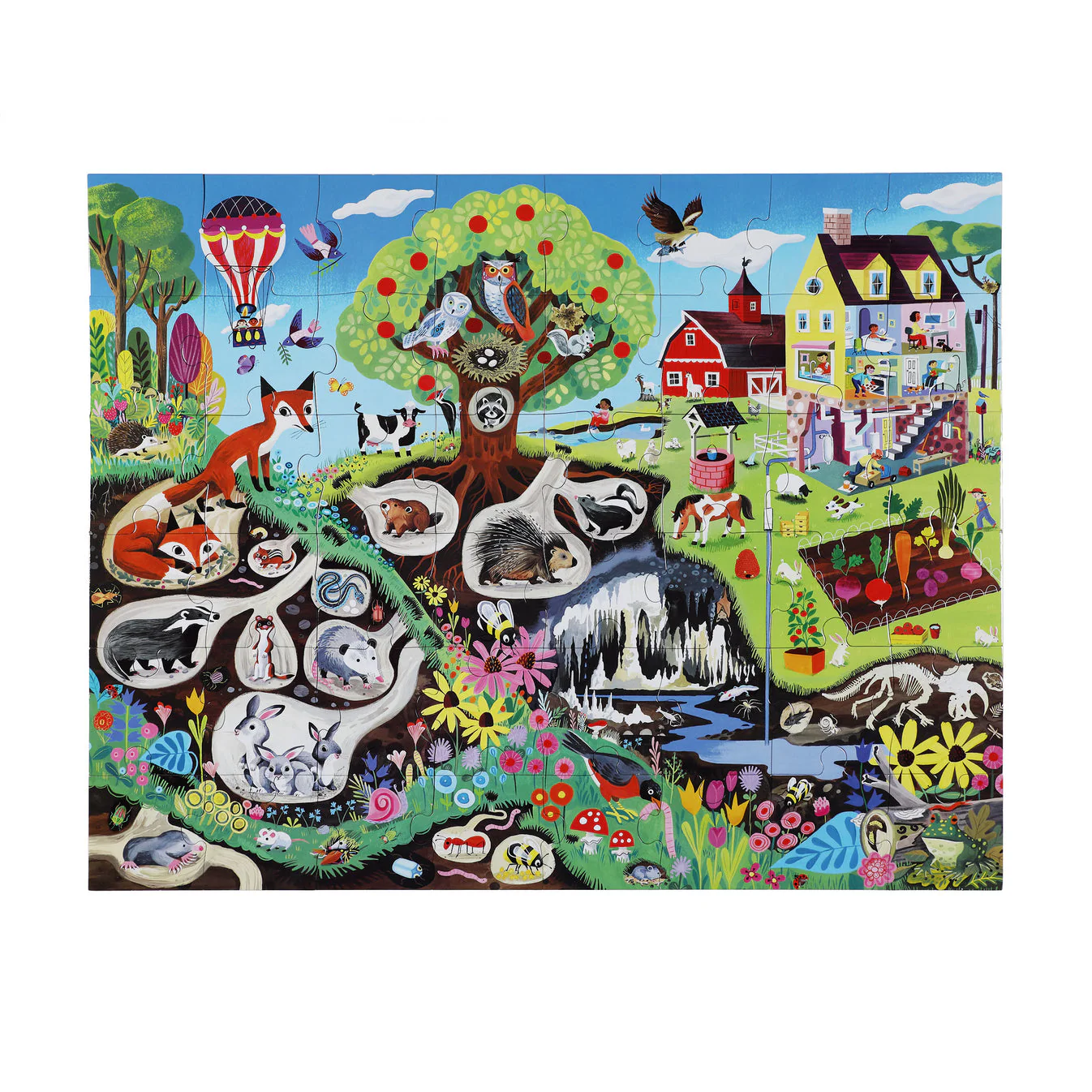 48 Piece Giant Puzzle - Within the Country by Eeboo - Image 4