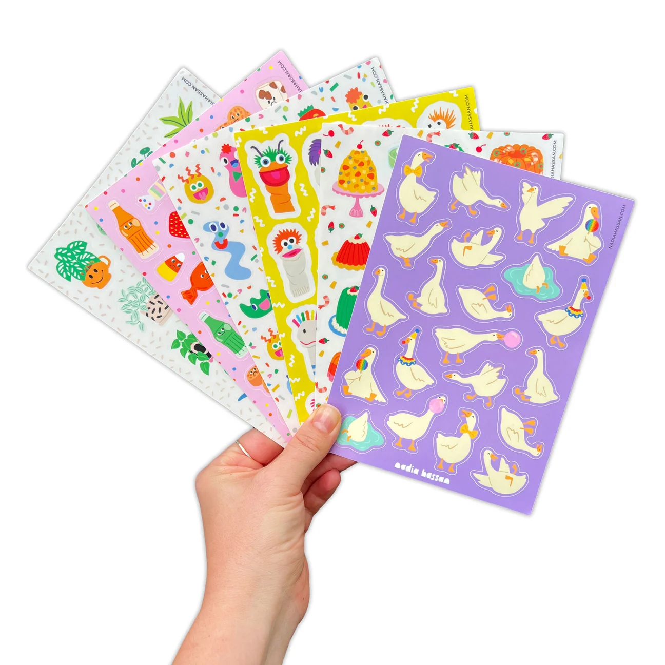 5x7" Sticker Sheet - Make A Face by Nadia Hassan - Image 3