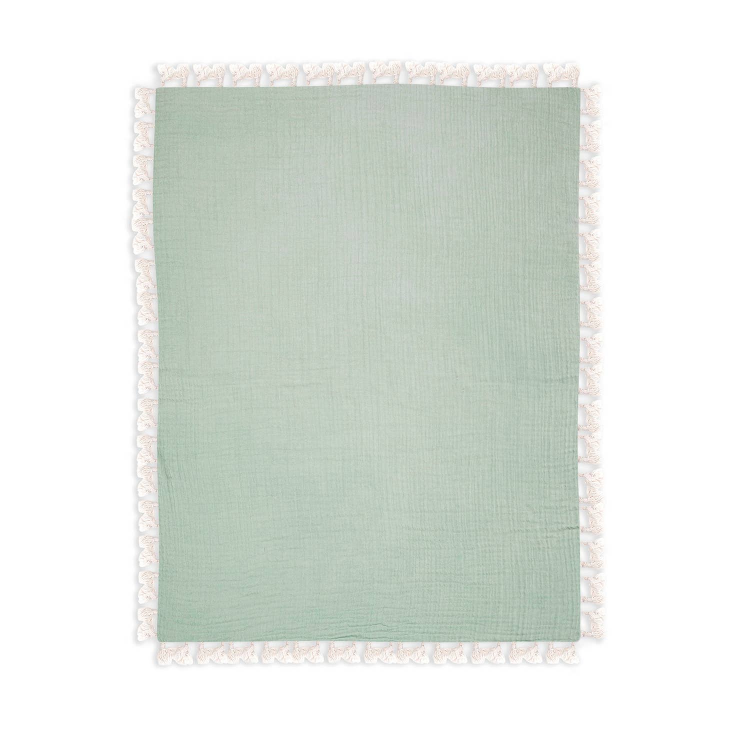 6 Layer Muslin Blanket - Evergreen by Crane Baby - Image 2