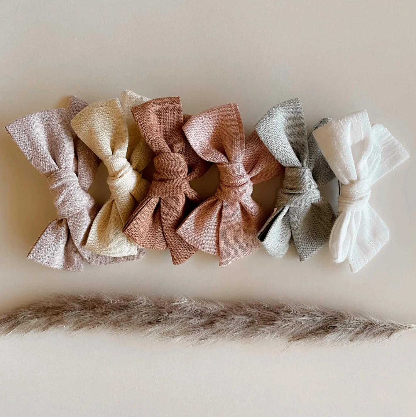 6 Piece Bow Set - Fawn by Moon + Mystics