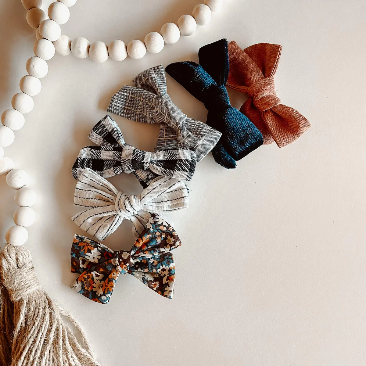 6 Piece Bow Set - Winter Wind by Moon + Mystics