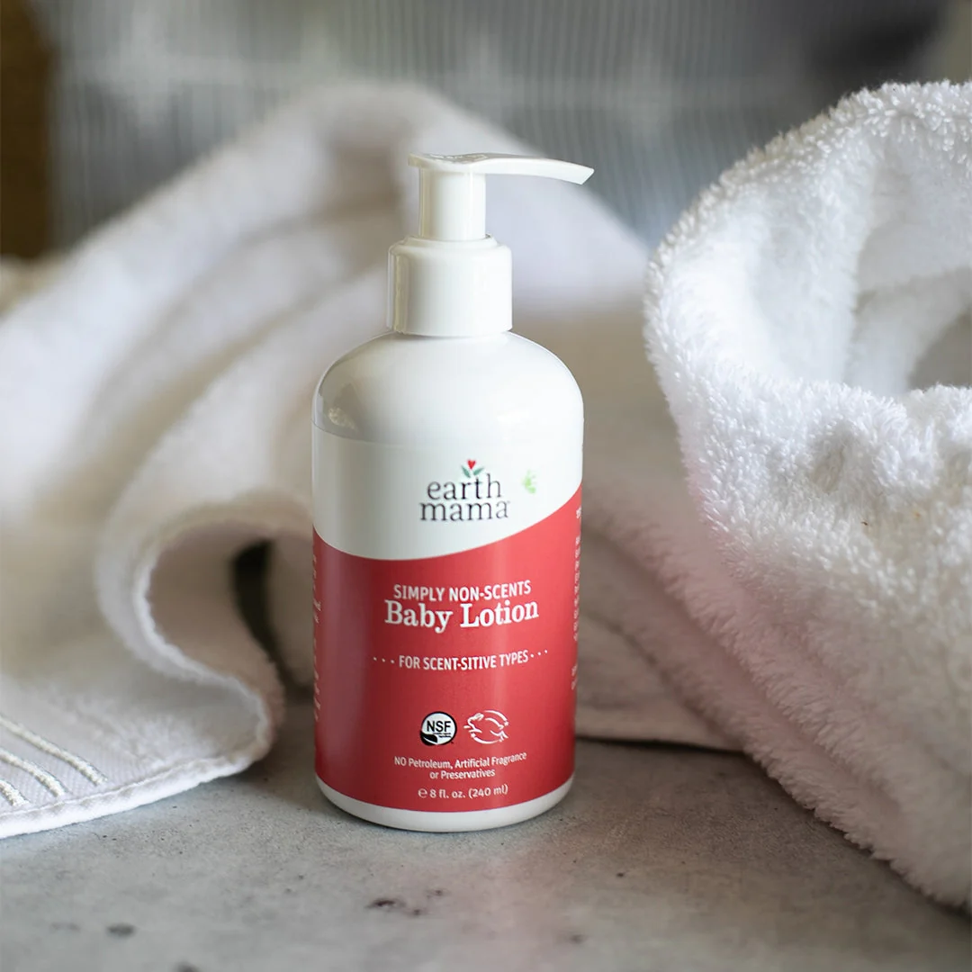 8oz Simply Non-Scents Baby Lotion by Earth Mama Organics - Image 3