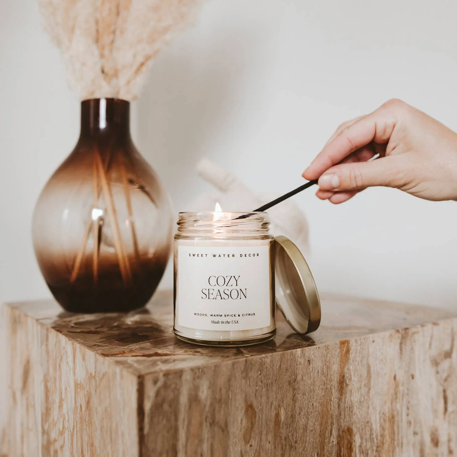 9oz Soy Candle - Cozy Season by Sweet Water Decor - Image 2