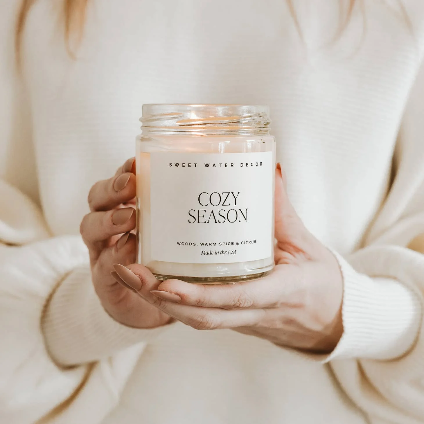 9oz Soy Candle - Cozy Season by Sweet Water Decor - Image 3