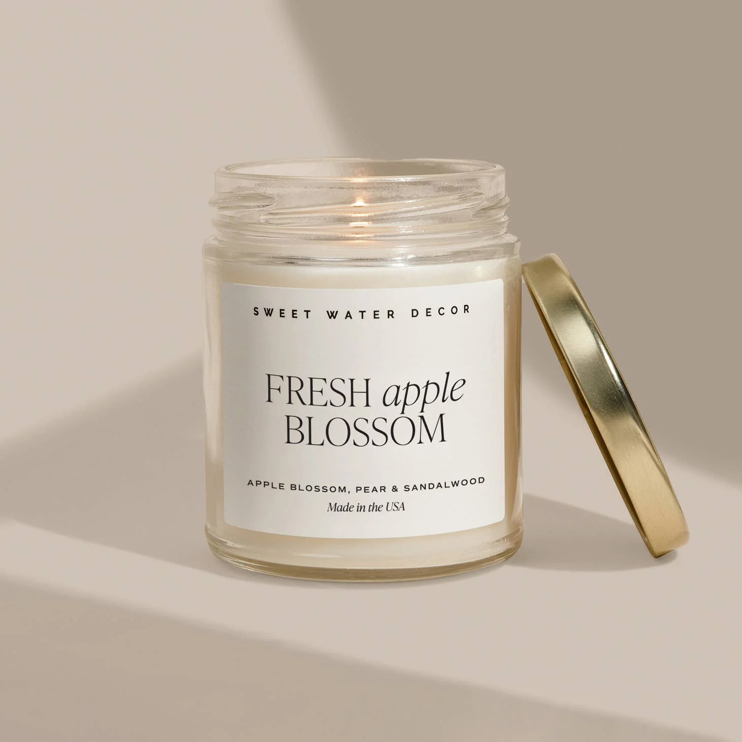 9oz Soy Candle - Fresh Apple Blossom by Sweet Water Decor - Image 2
