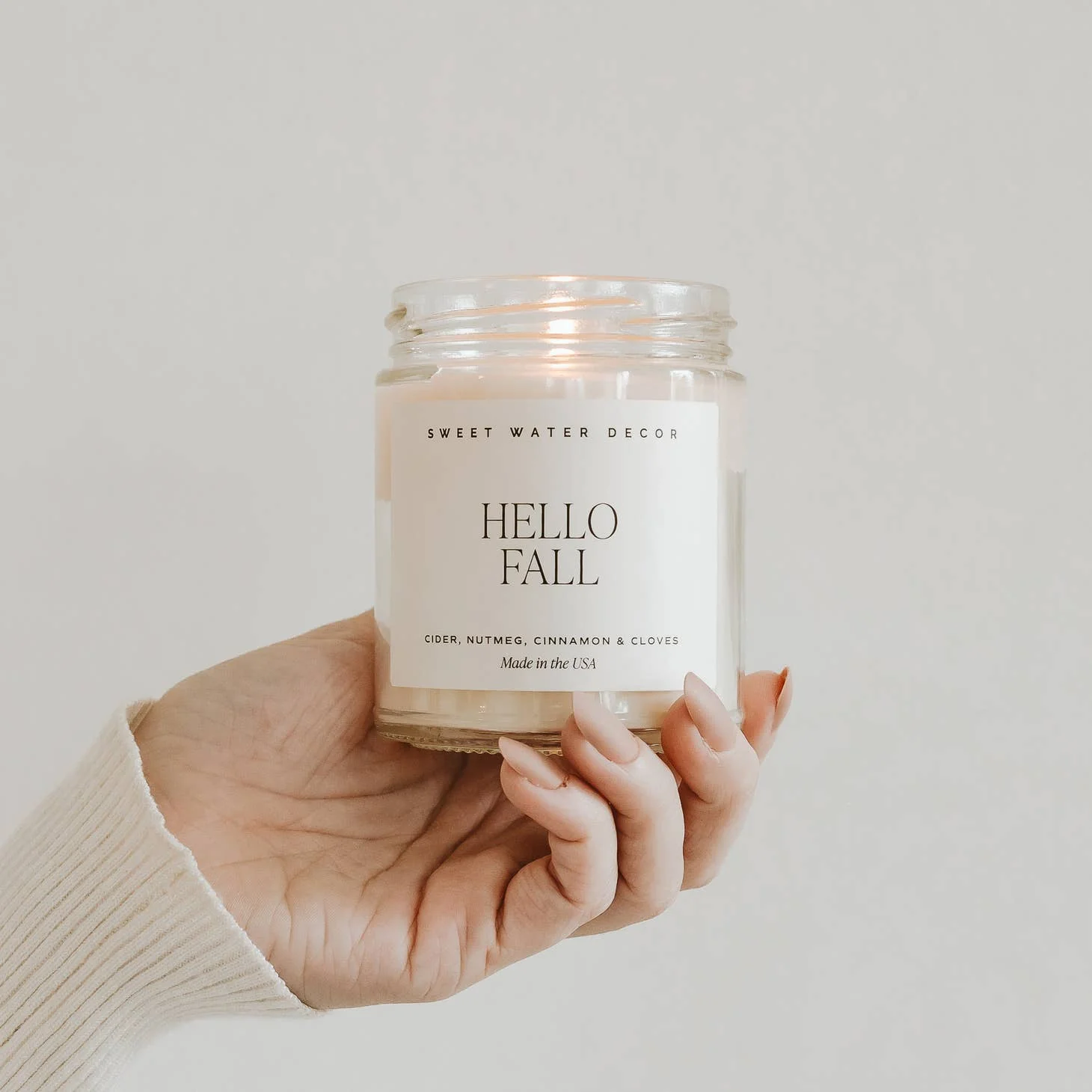 9oz Soy Candle - Hello Fall by Sweet Water Decor - Image 4