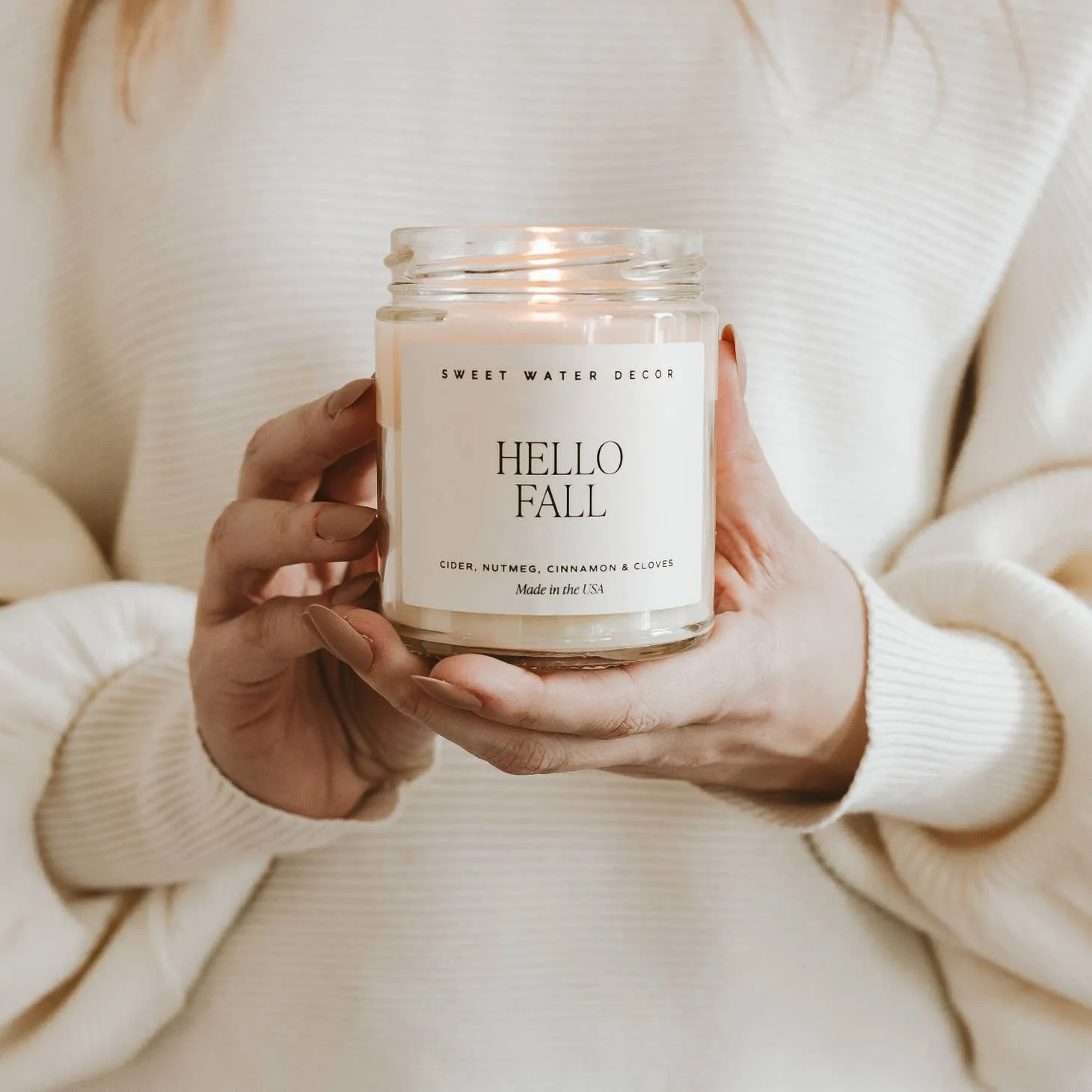 9oz Soy Candle - Hello Fall by Sweet Water Decor - Image 5