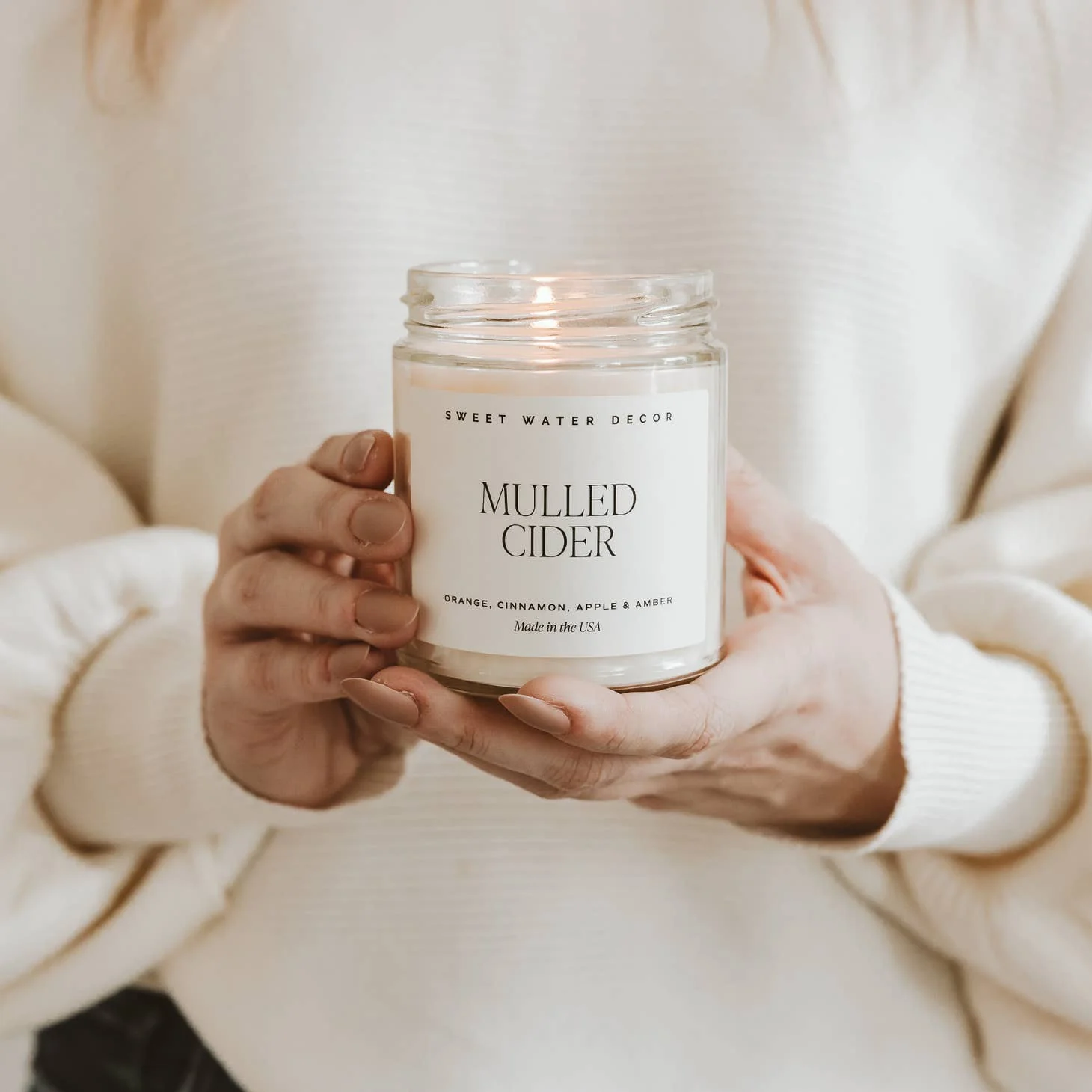 9oz Soy Candle - Mulled Cider by Sweet Water Decor - Image 2