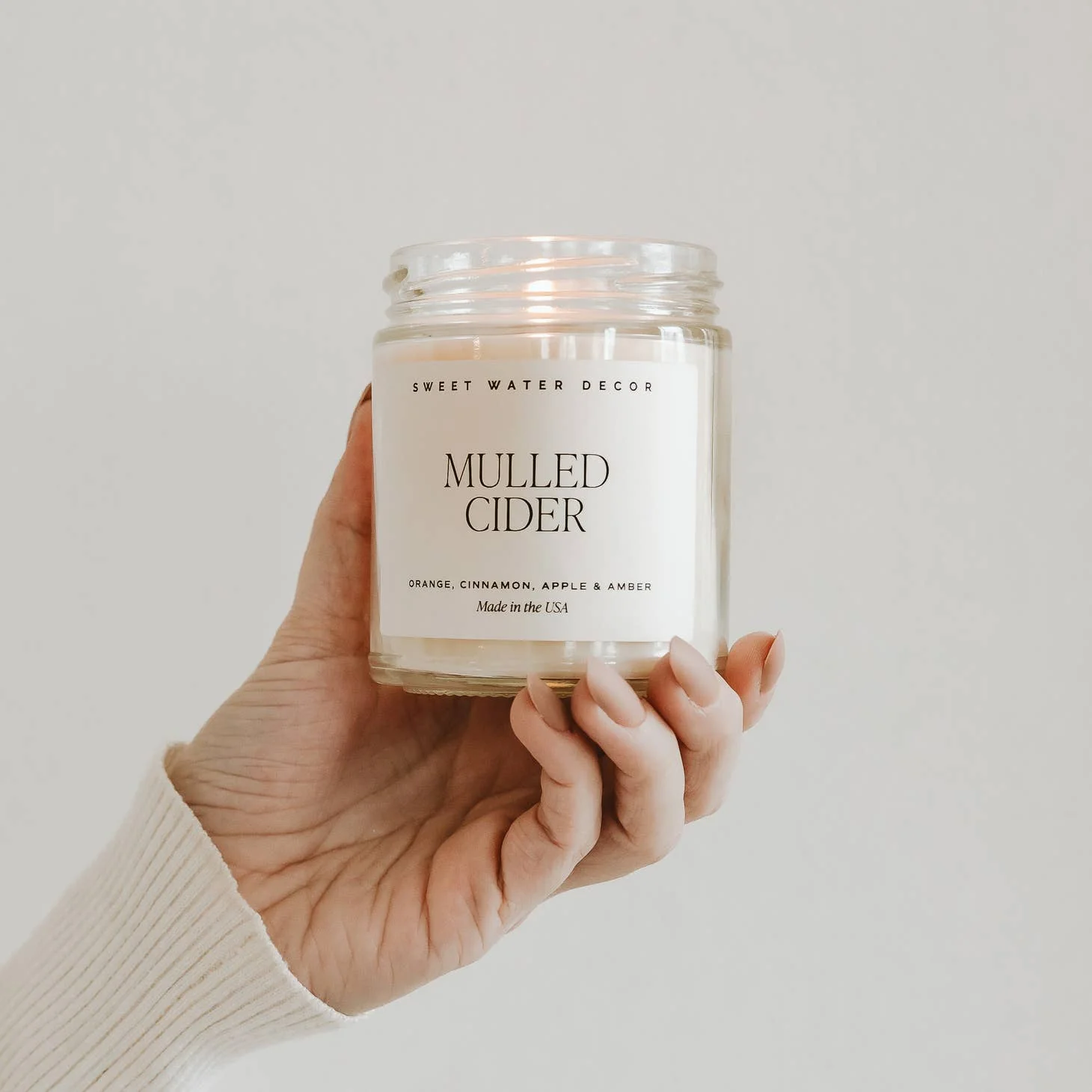 9oz Soy Candle - Mulled Cider by Sweet Water Decor - Image 3