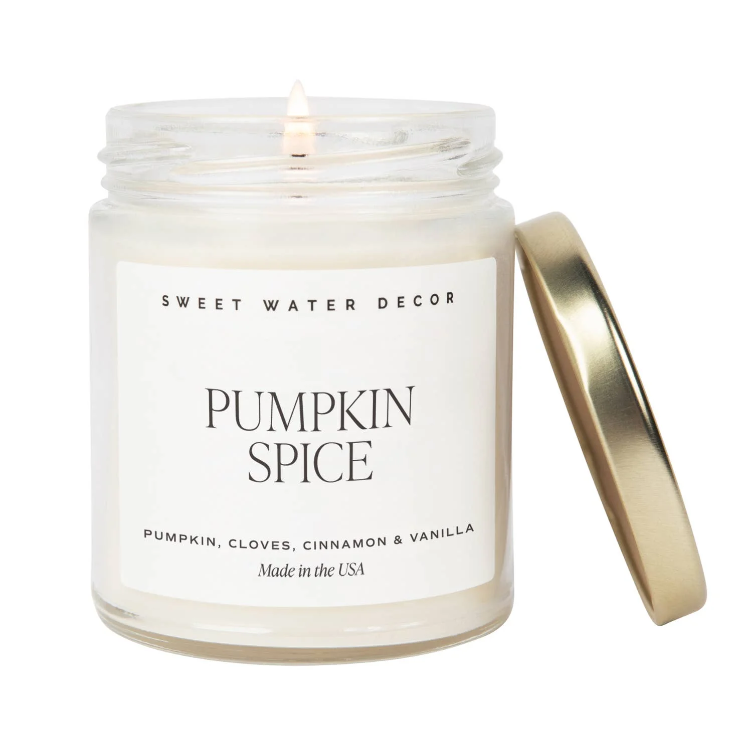 9oz Soy Candle - Pumpkin Spice by Sweet Water Decor - FINAL SALE
