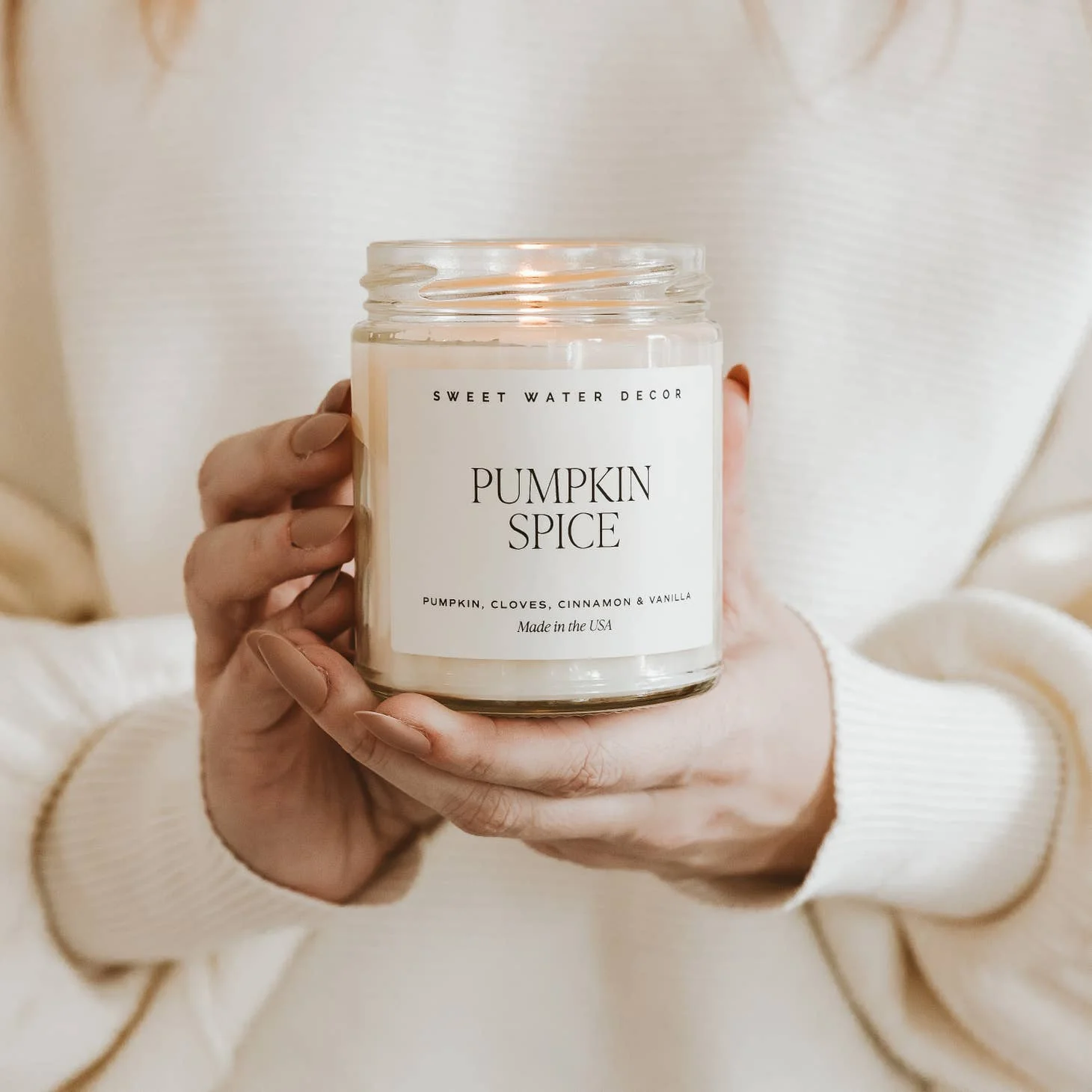 9oz Soy Candle - Pumpkin Spice by Sweet Water Decor - FINAL SALE - Image 2