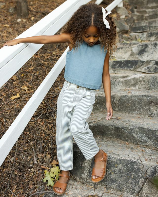Aaron Top - Washed Blue by Rylee + Cru - Image 3