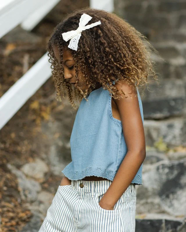 Aaron Top - Washed Blue by Rylee + Cru - Image 4
