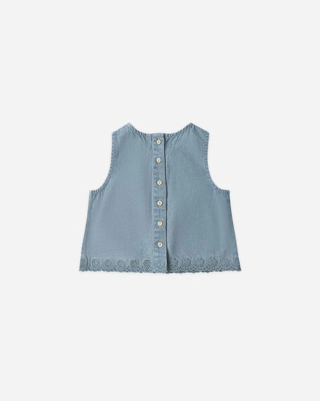 Aaron Top - Washed Blue by Rylee + Cru - Image 8