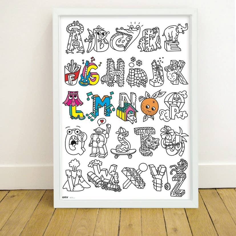 Giant Coloring Poster - ABC by OMY - Image 2