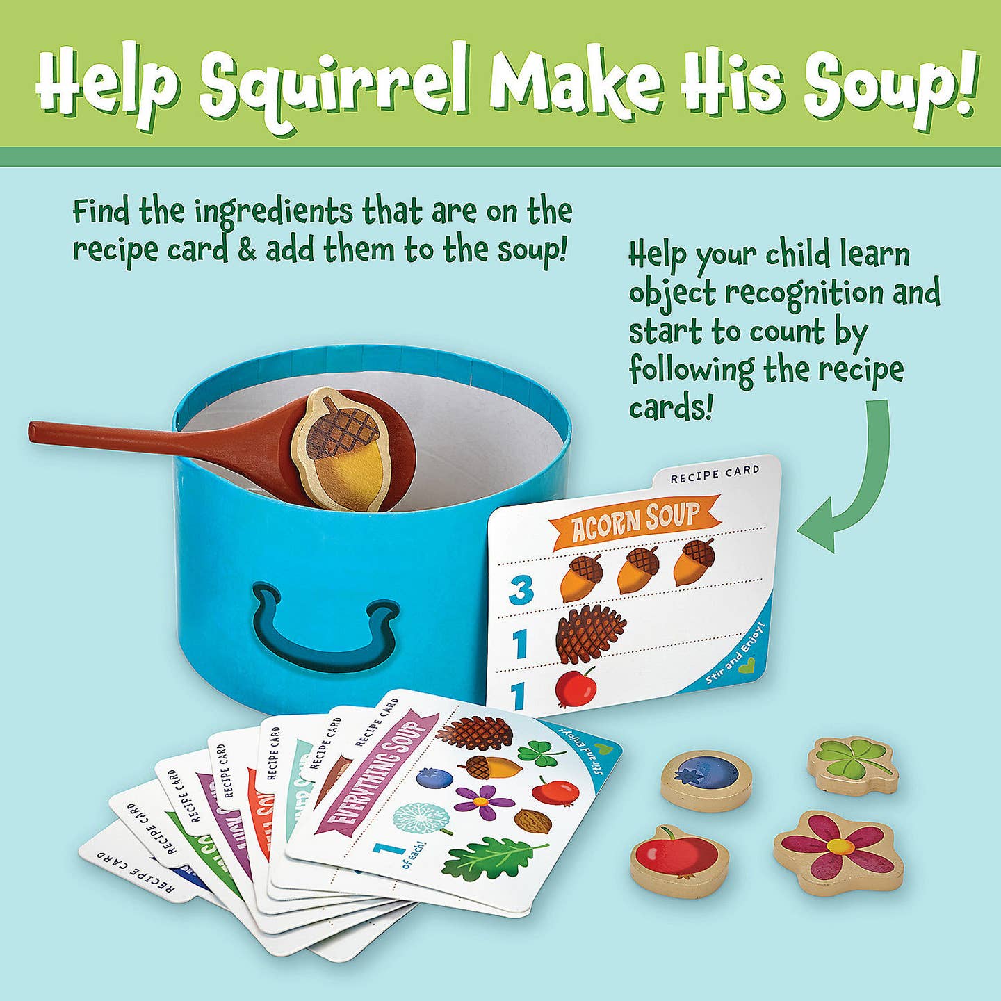 Acorn Soup Toddler Game by Peaceable Kingdom - Image 3