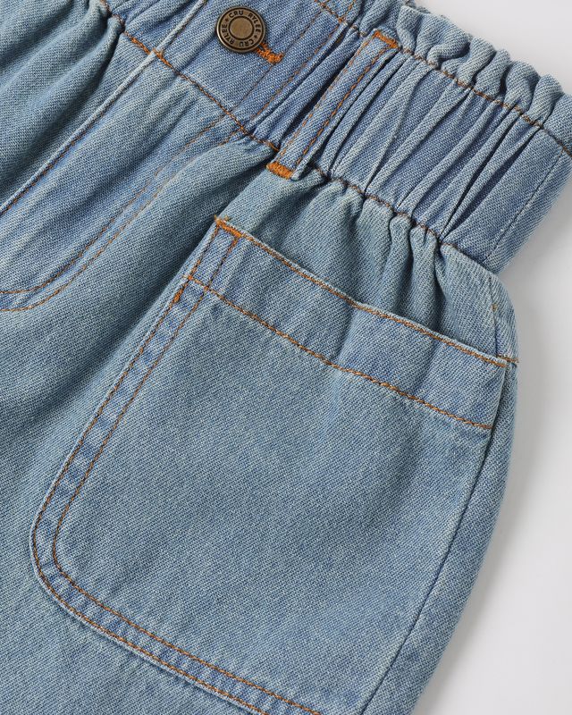 Alba Short Denim - Washed Blue by Rylee + Cru - Image 5