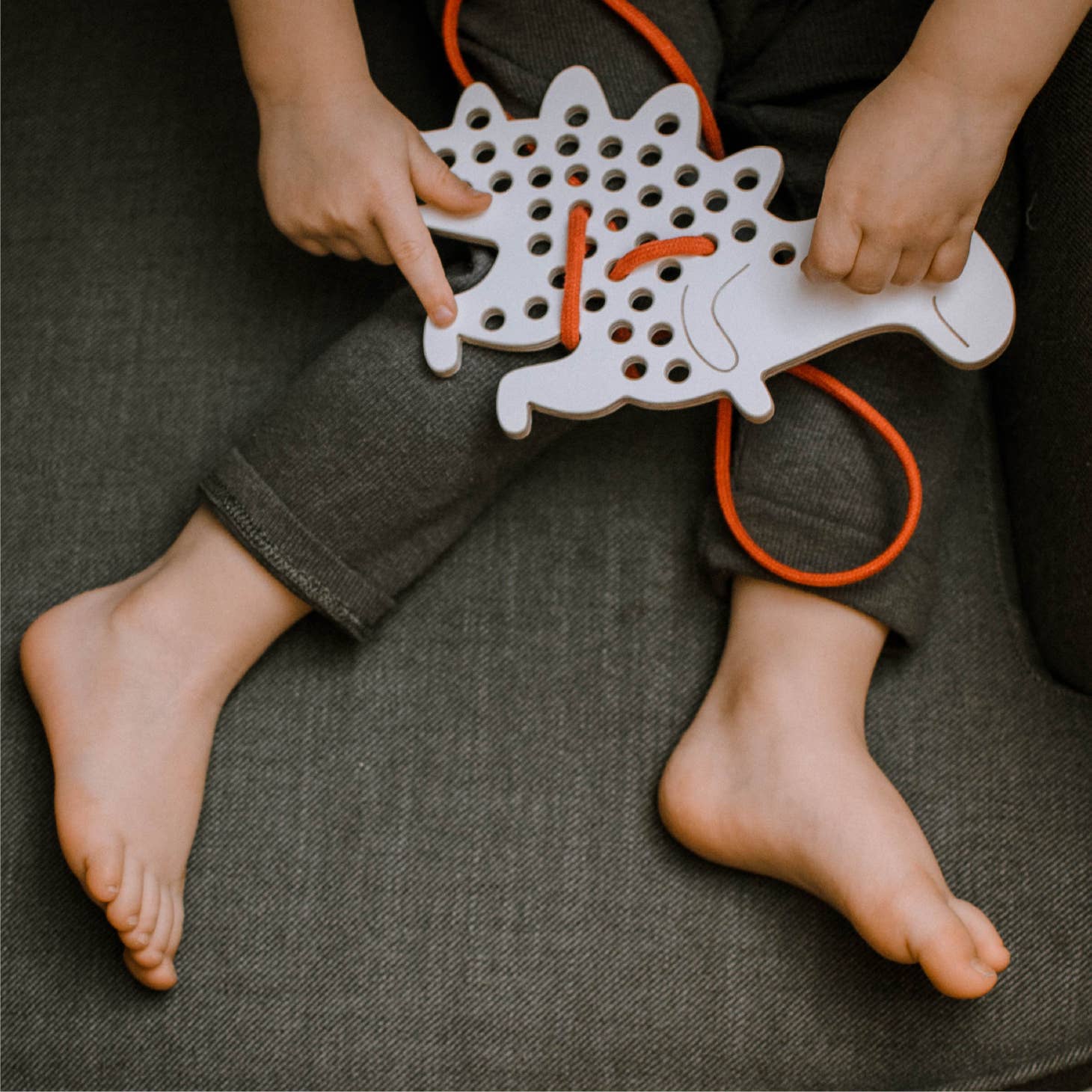 Alex The Dinosaur - Wooden Lacing Toy by Milin - Image 4