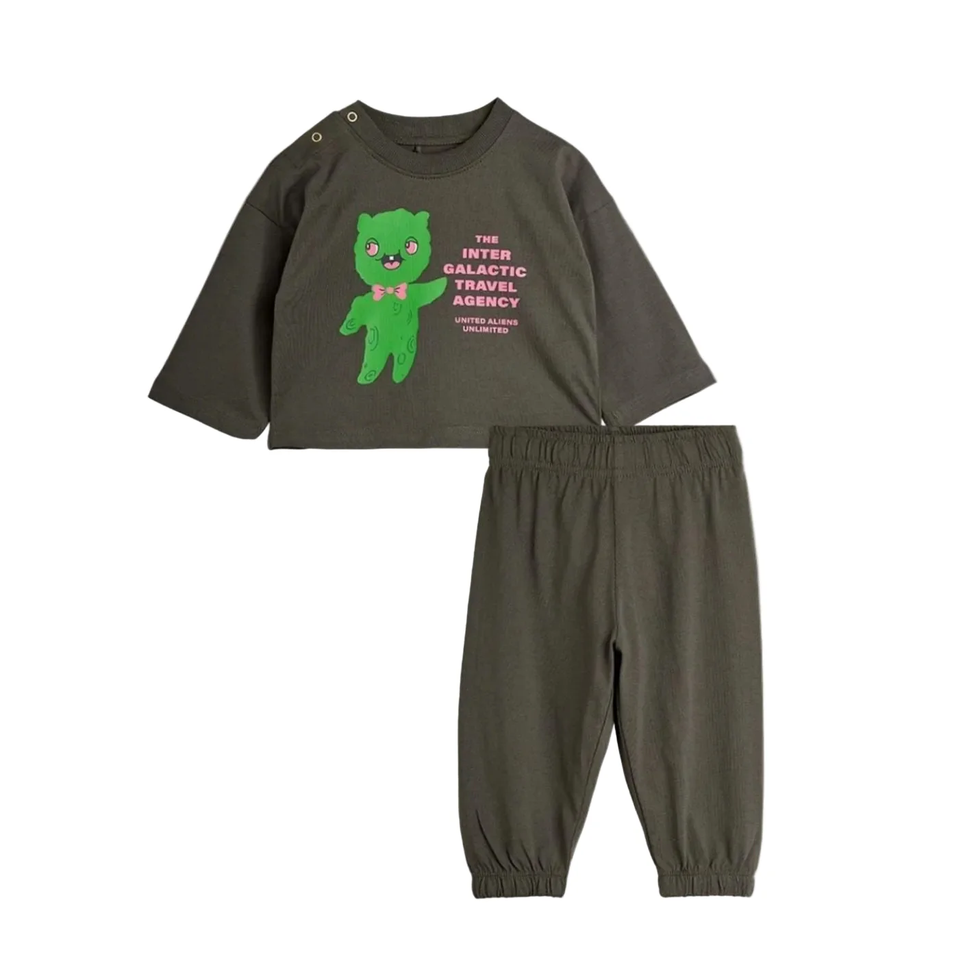 Alien Travel Agency Baby Set by Mini Rodini - FINAL SALE