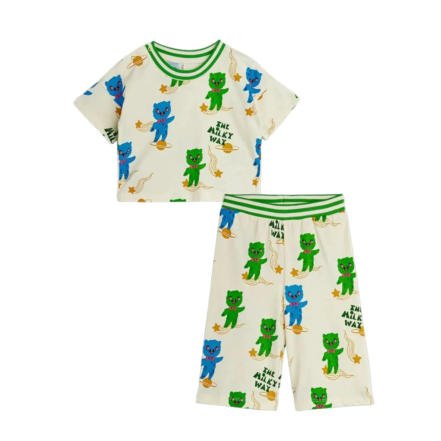 Aliens All Over Print Set by Mini Rodini - FINAL SALE