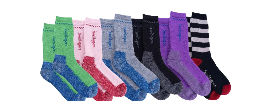 Alpaca Socks - Purple/Gray by Snowstoppers - Image 2