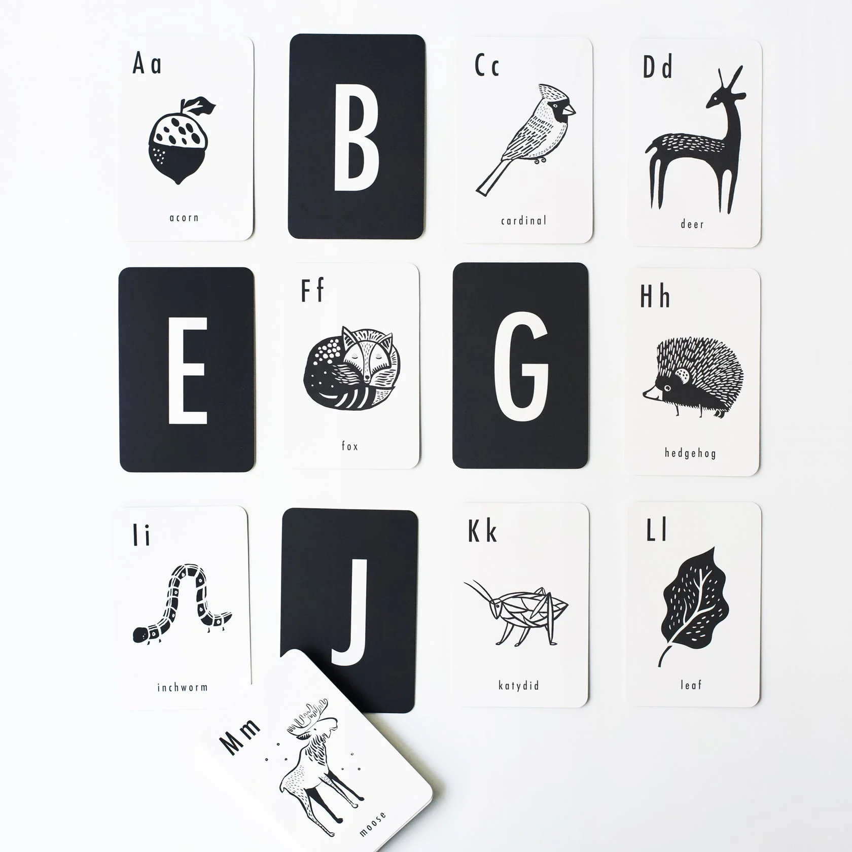 Woodland Alphabet Cards by Wee Gallery - Image 6