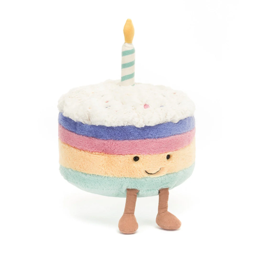 Amuseables Rainbow Birthday Cake - Large by Jellycat - Image 5