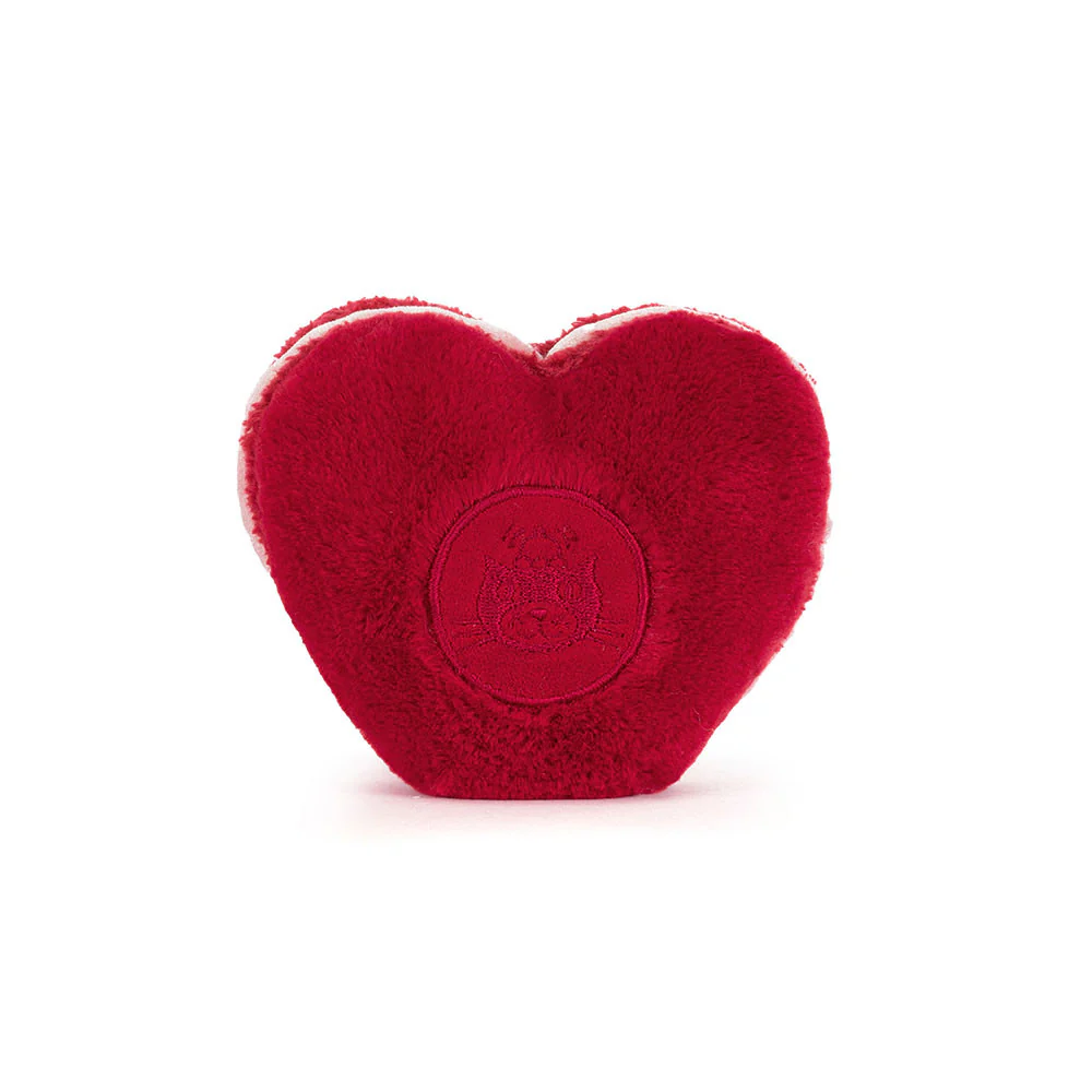 Amuseables Arlette Heart Macaron - Red by Jellycat - Image 4