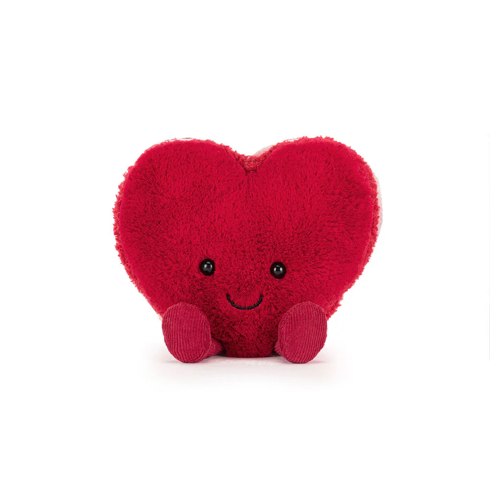 Amuseables Arlette Heart Macaron - Red by Jellycat - Image 5