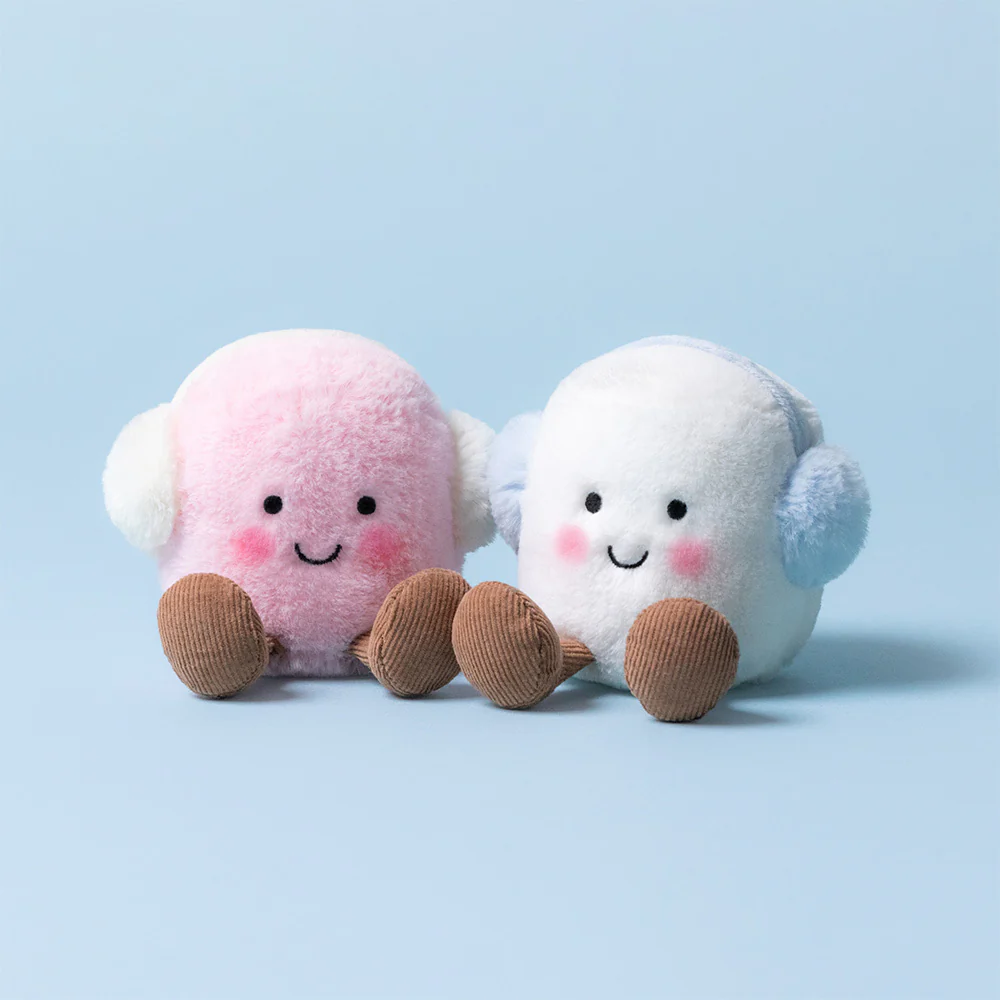 Amuseables Toastie Pink and White Marshmallows by Jellycat - Image 2