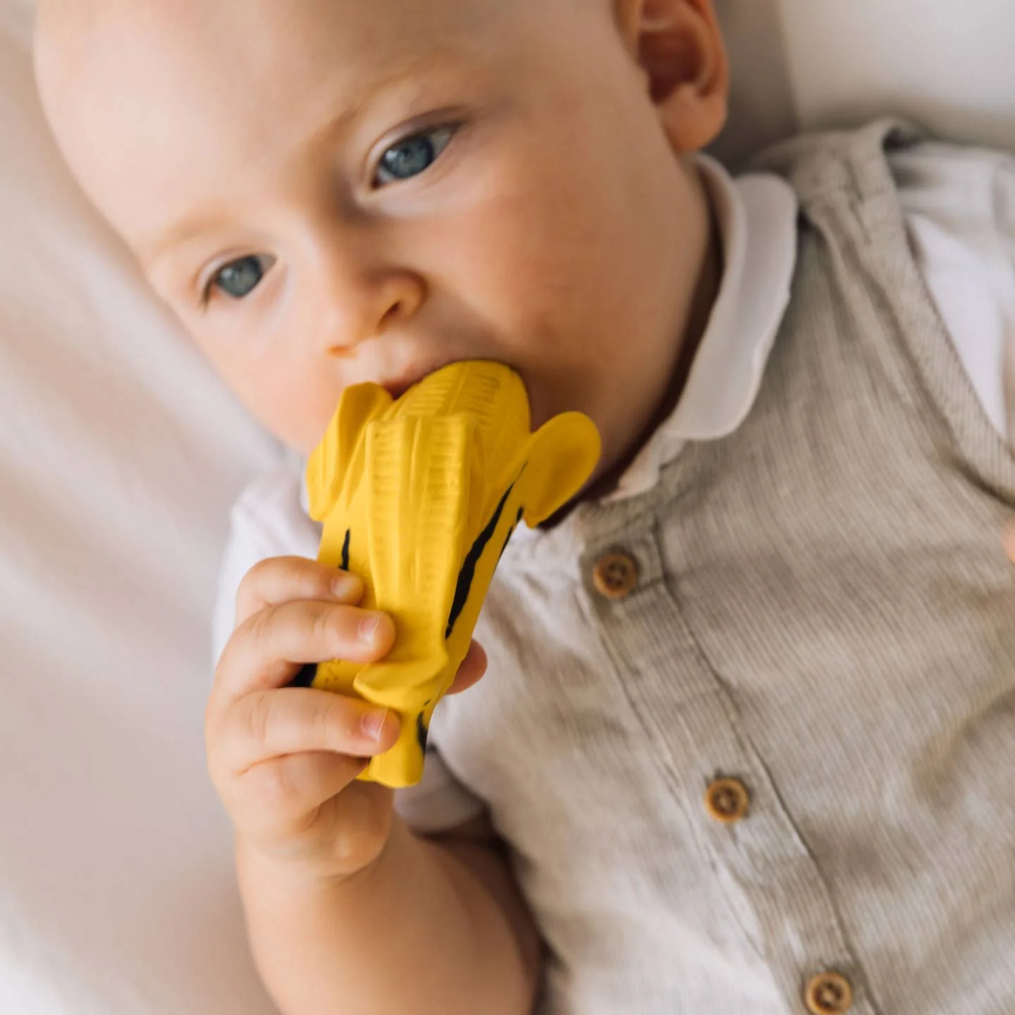 Ana Banana Pop Art Fruit Teether by Oli & Carol - Image 2